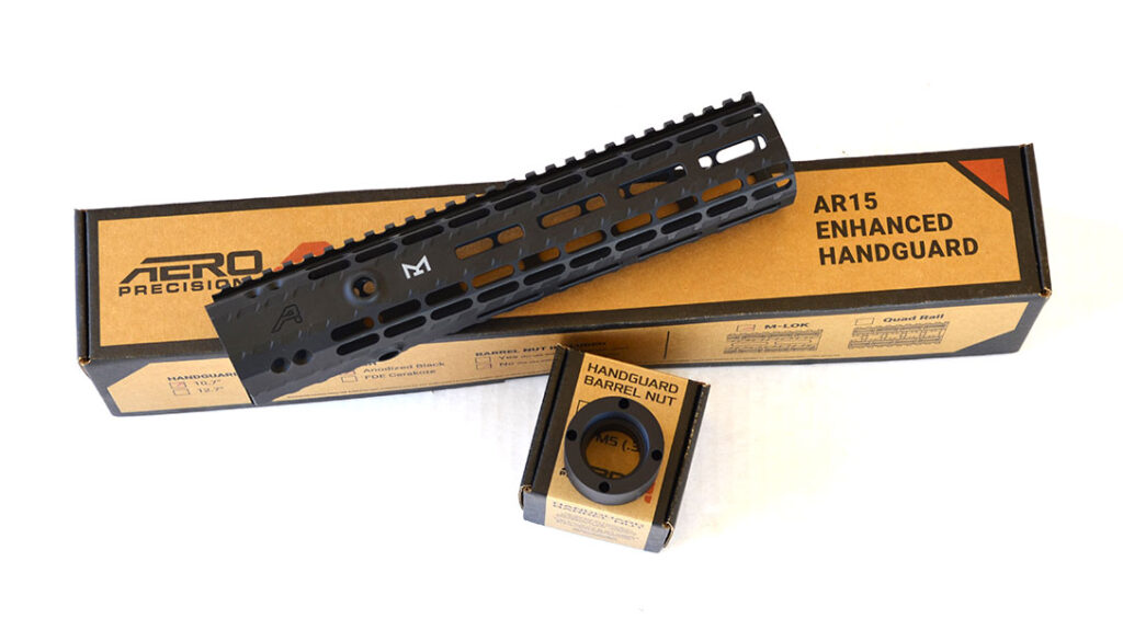 Aero Precision offers the GEN 2 10.7-inch free-float handguard, which has a 1.72-inch internal diameter.