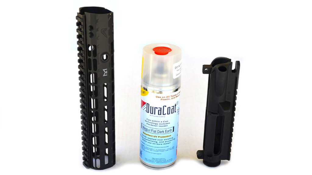 The author used an aerosol can of DuraCoat® to coat the parts.